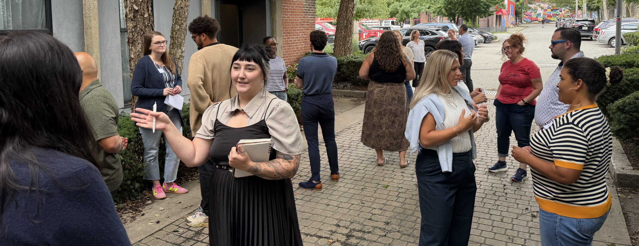 Members of the PRN 2026-27 cohort working in groups outside